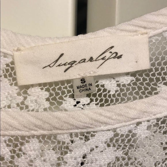 White Fringe Top - Picture 2 of 2